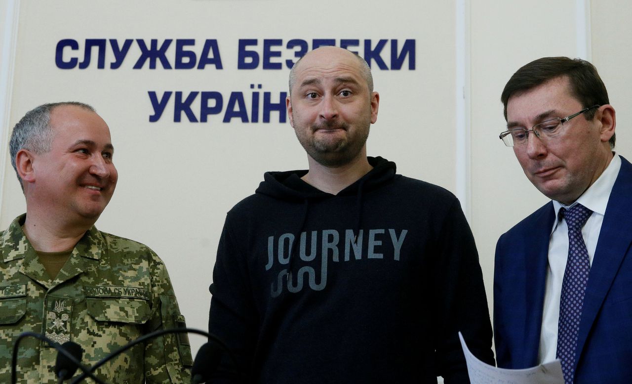 Babtsjenko gebruikte varkensbloed om zijn dood in scène te zetten 