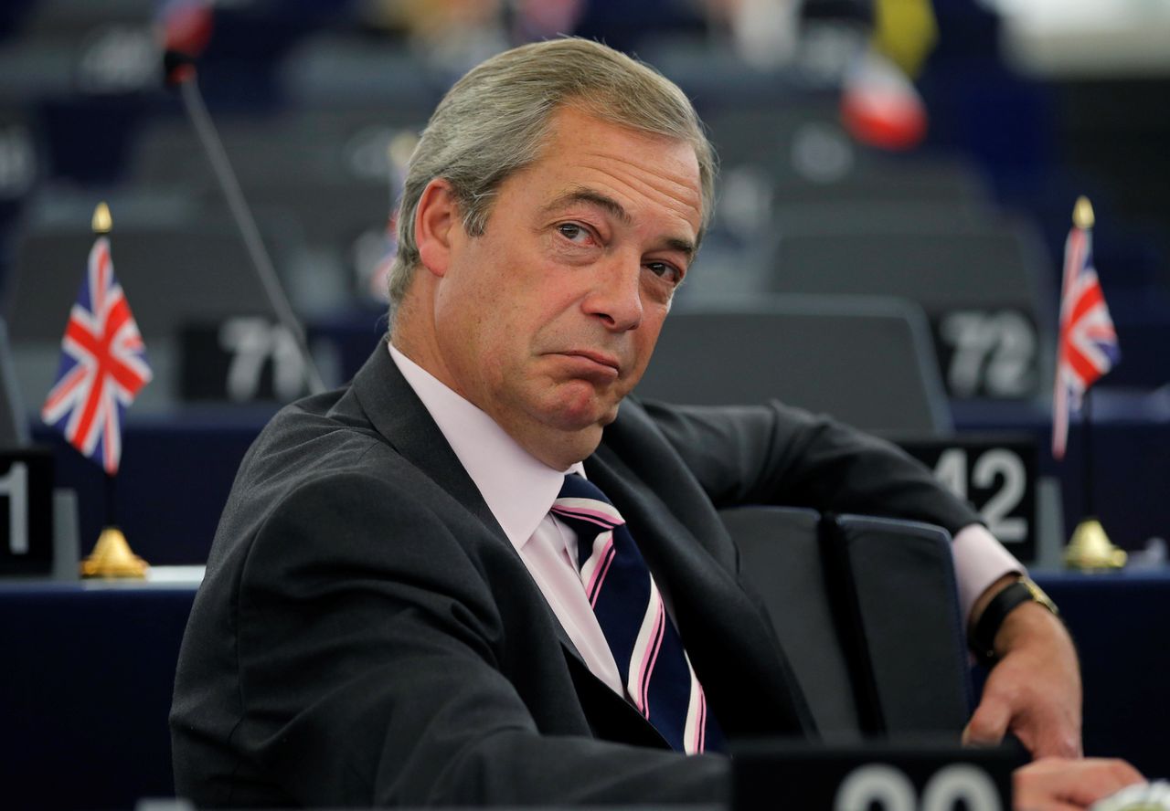 Nigel Farage, de voormalige partijleider van UKIP.