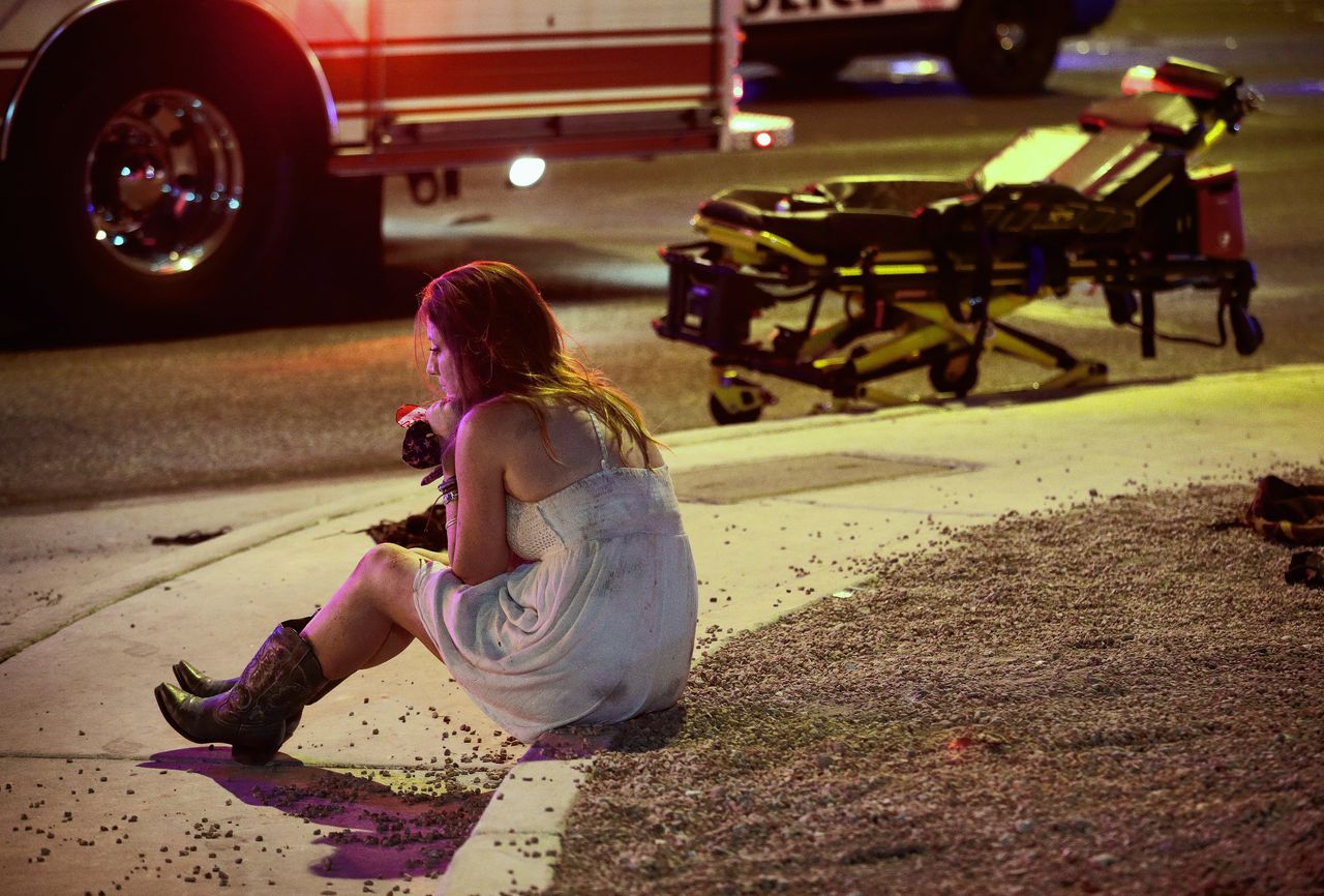 De massale schietpartij in Las Vegas is de dodelijkste in de Amerikaanse geschiedenis.Foto John Locher / AP