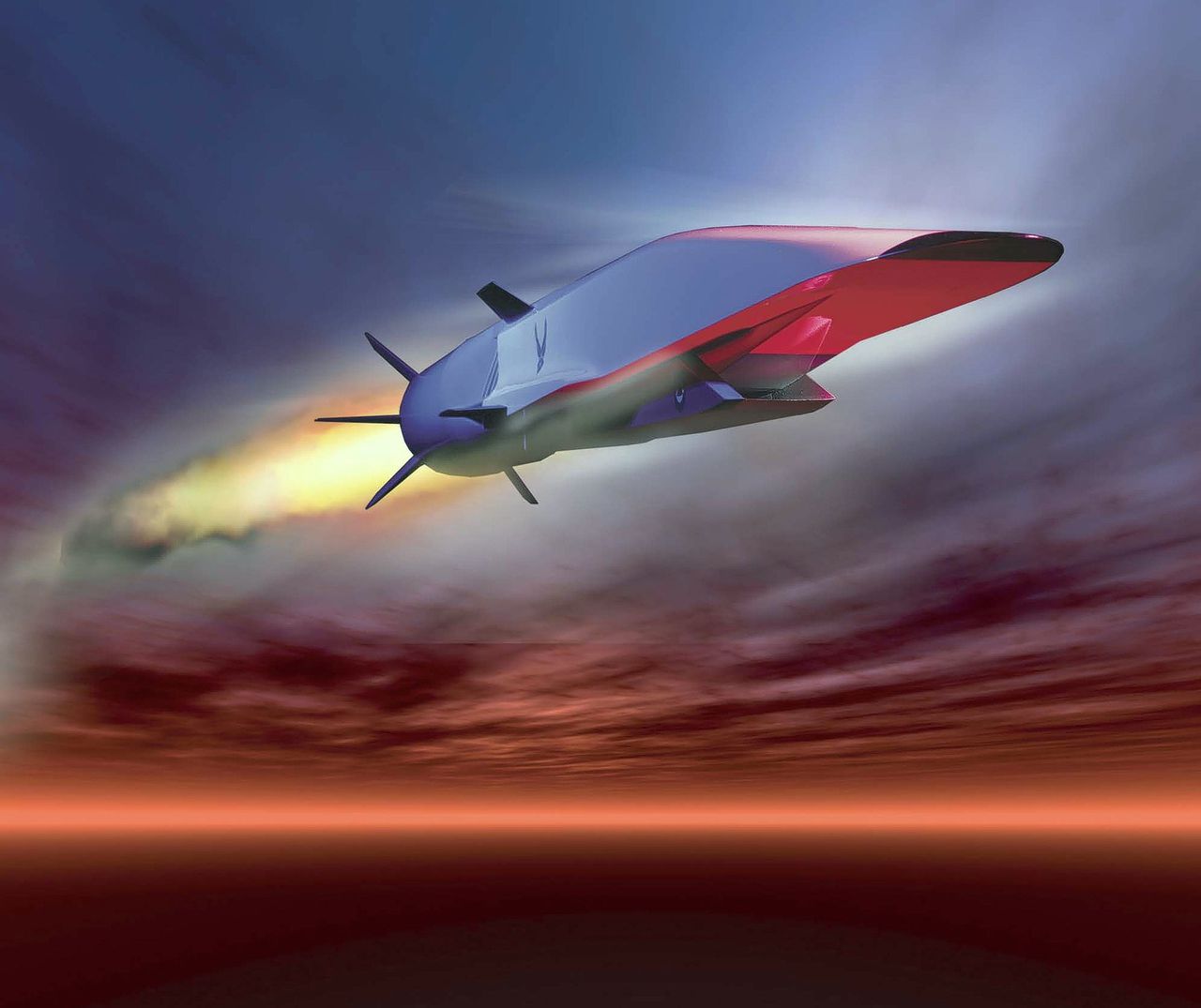 De X-51A Waverider is een experimentele hypersone raket.