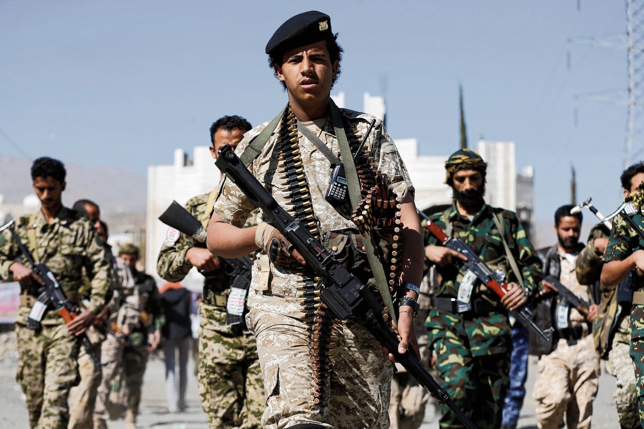 Houthi-rebel in Sanaa, Jemen