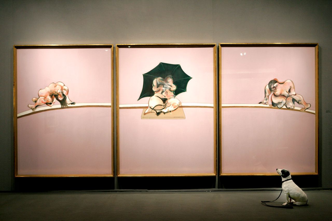 "Three Studies of the Human Body" van Francis Bacon. Welk werk van de schilder gestolen is, is nog niet bekend.