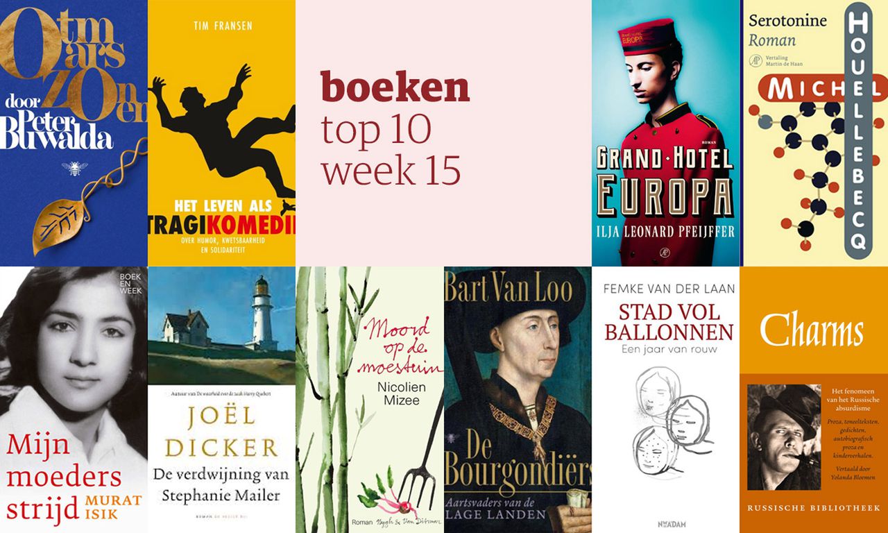 De tien meest verkochte boeken van week 15 