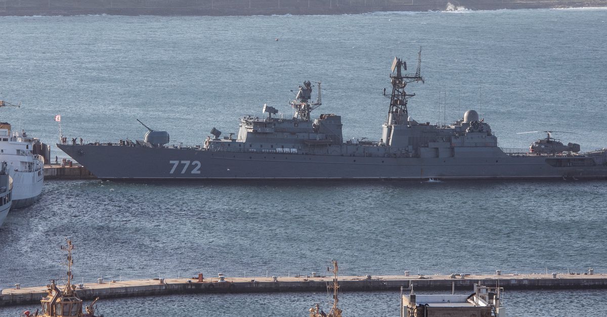 Russisch oorlogsschip voerde schietoefening uit op ongeveer 70 kilometer afstand van de Britse kust. ‘Onverantwoord’