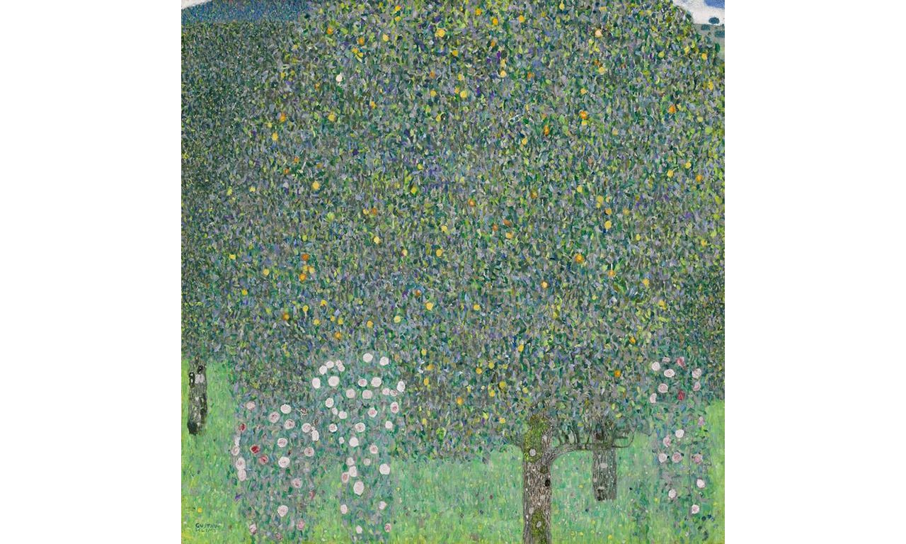 Gustav Klimt, ‘Rozenstruiken onder de bomen’, circa 1905. Afkomstig uit de collectie van Musée d’Orsay.