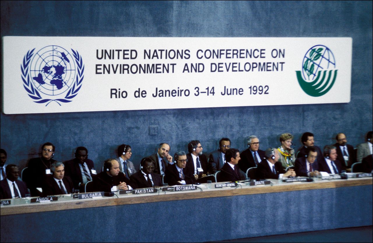 Op de Earth Summit in Rio de Janeiro in 1992 werden de eerste schreden gezet om klimaatverandering aan te pakken.