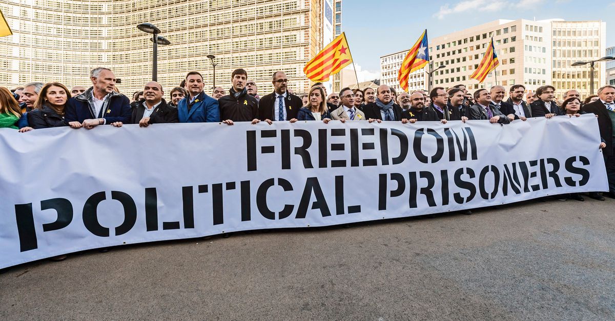 Catalanen protesteren in hartje Brussel NRC