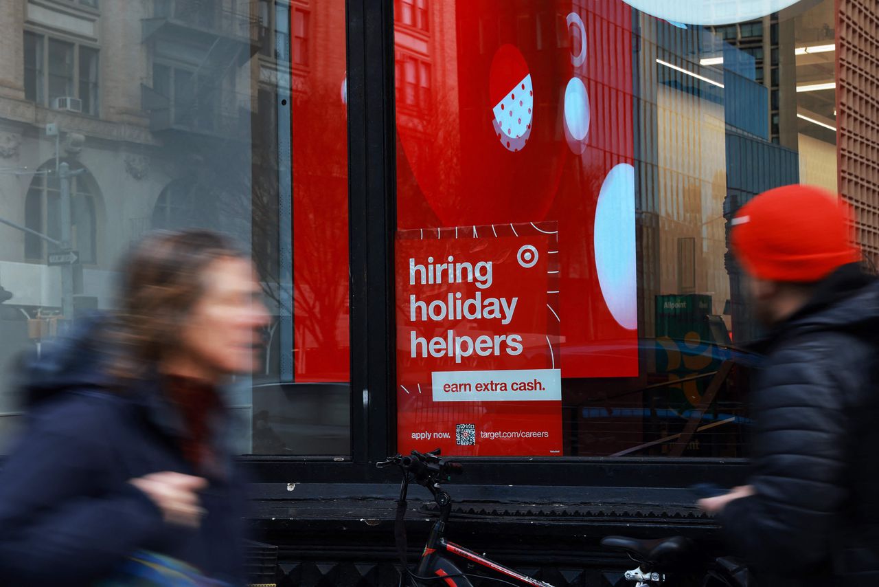 Een vacature in een Target-winkel in New York.