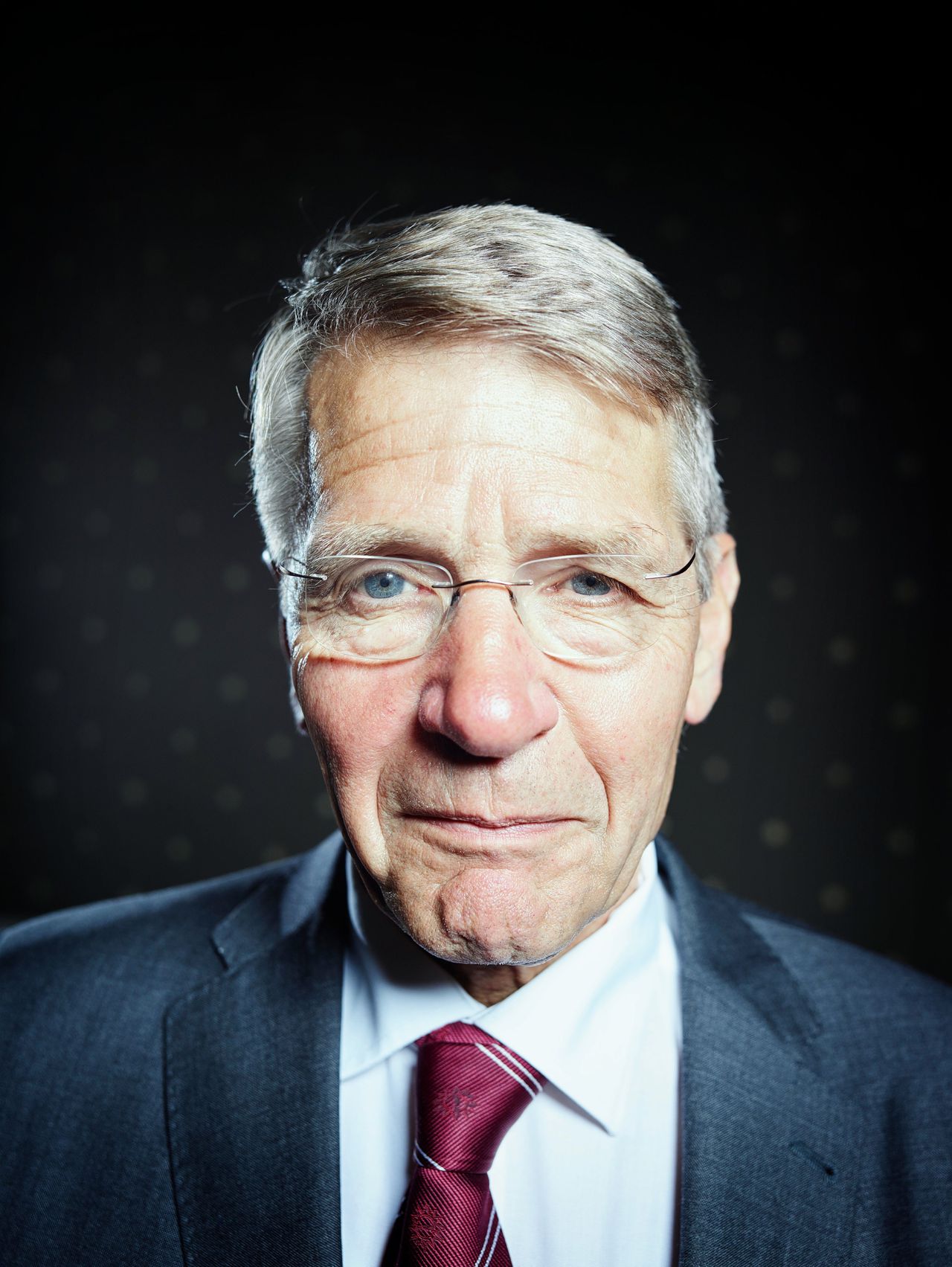 Portret van Piet Hein Donner, vicevoorzitter van de Raad van State.