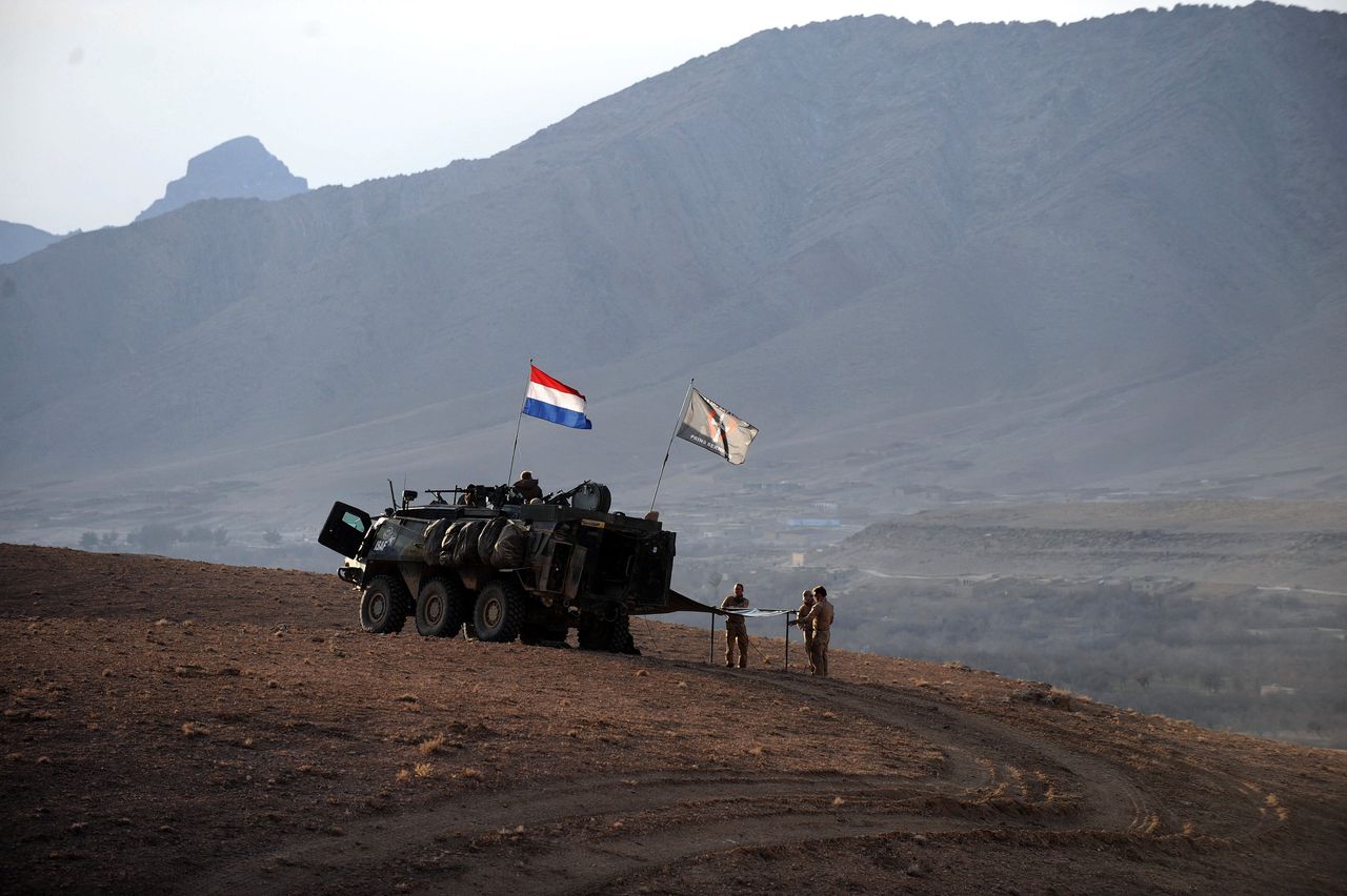 Nederlandse militairen in de Chora-vallei in de Afghaanse provincie Uruzgan in 2010.