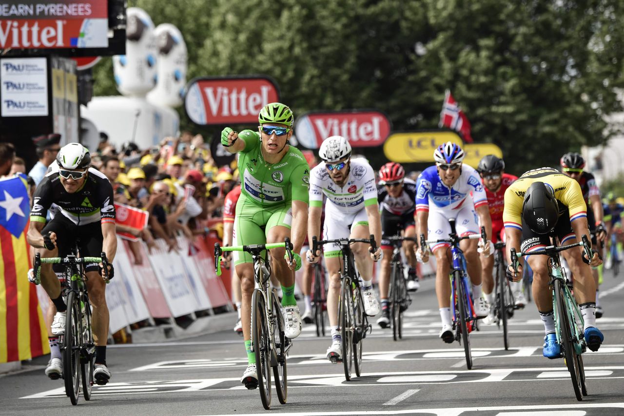 Marcel Kittel wint zijn vijfde Tour-etappe 