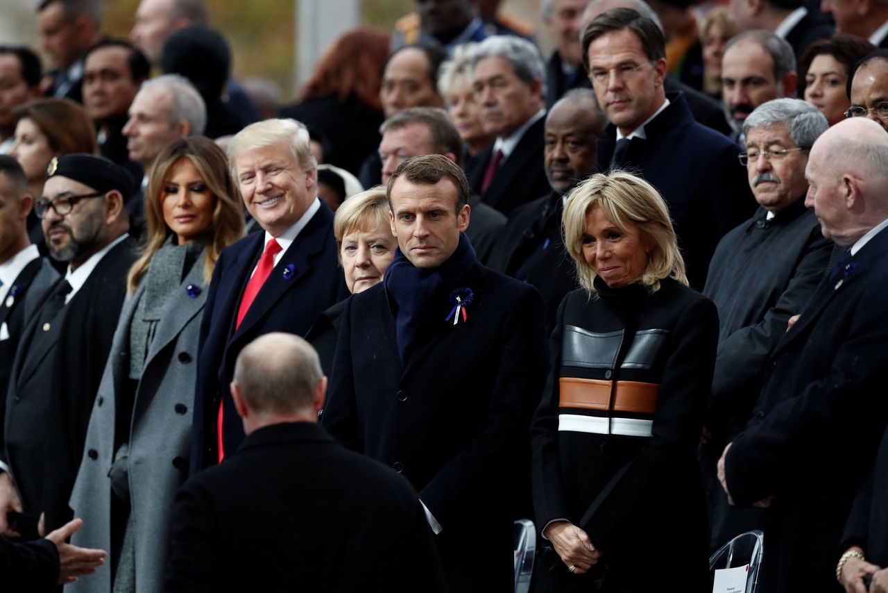 Wereldleiders in Parijs bijeen om einde WO I te herdenken 