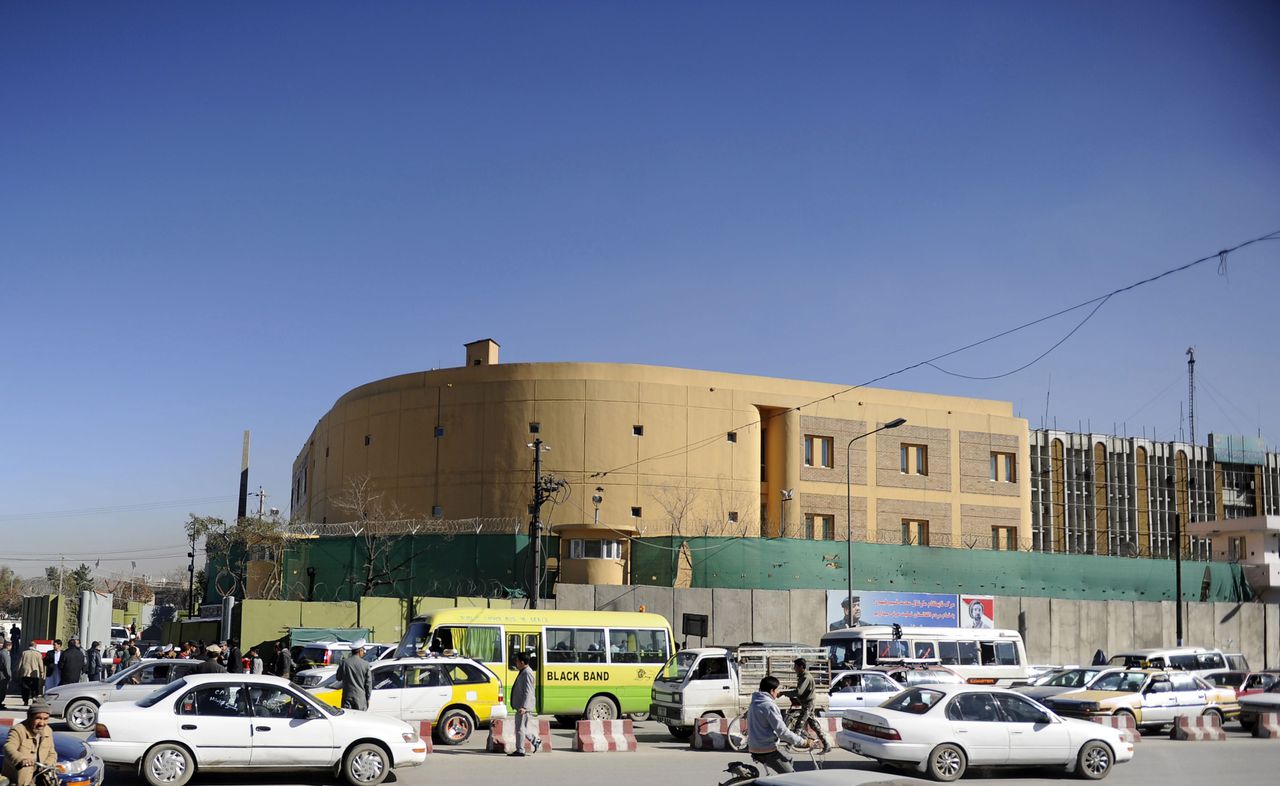 Het hoofdbureau van de politie in Kabul.