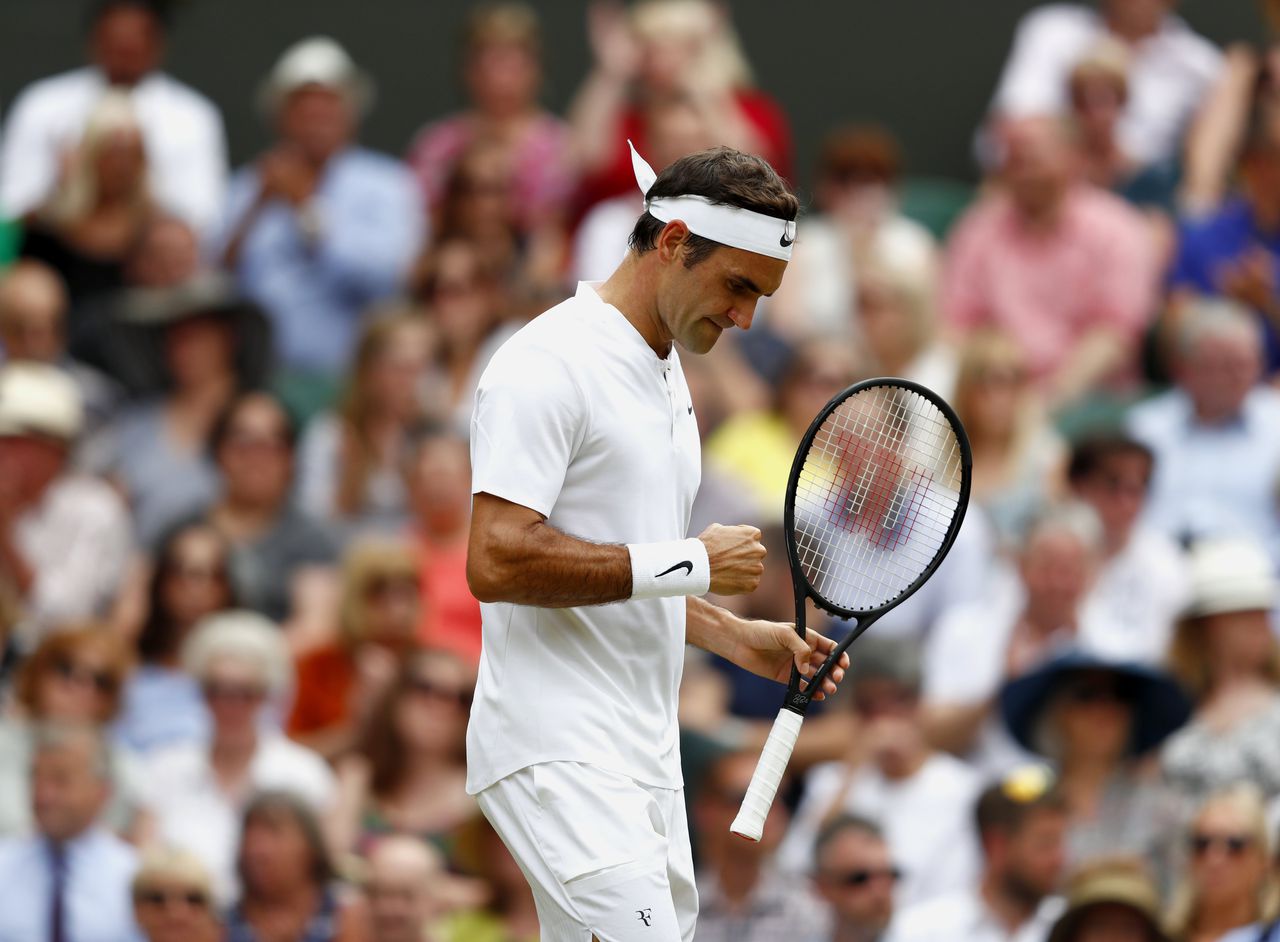 Federer wint eenzijdige Wimbledon-finale 