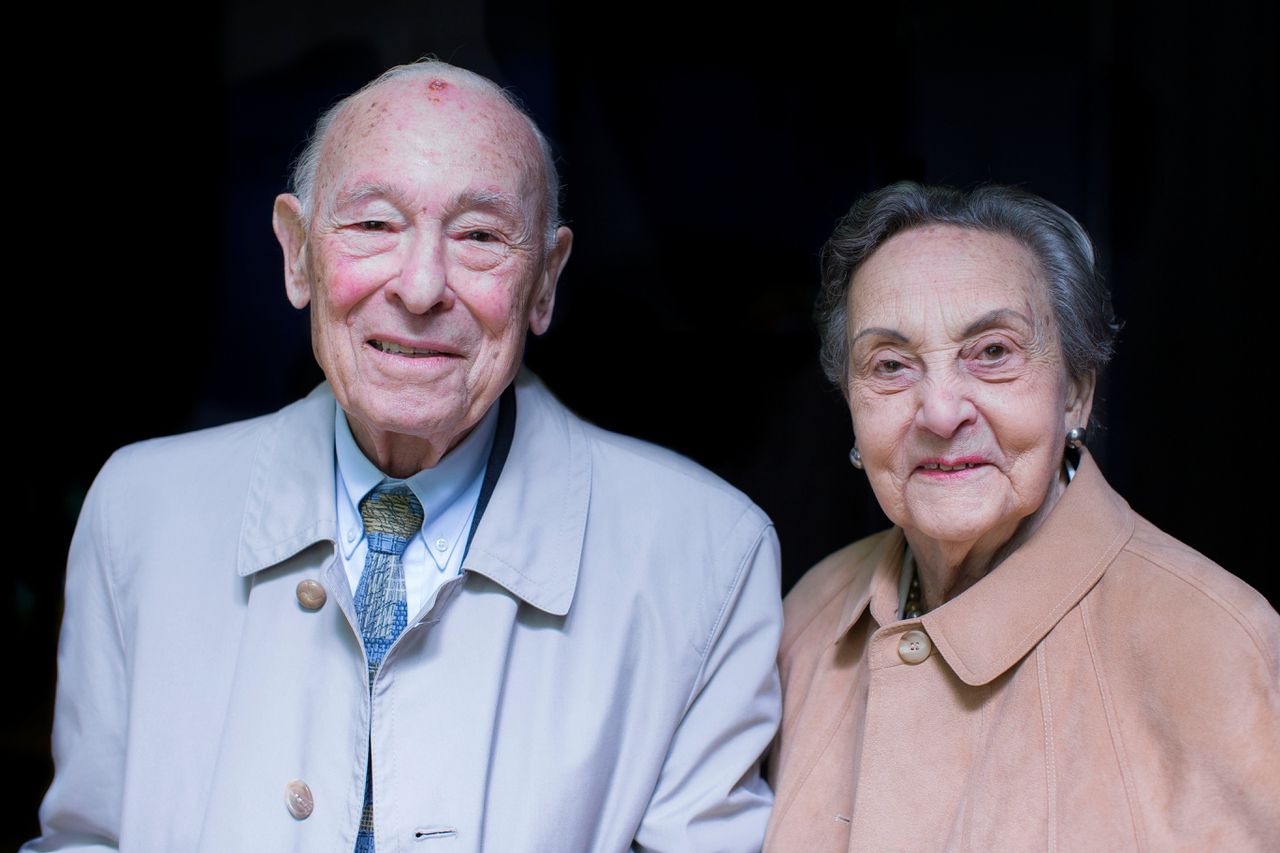 Harry Cohen en zijn vrouw, Sieny Kattenburg-Cohen, gefotografeerd in 2014.