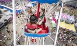 Visitors during the Milkshake festival at the Westergasfabriek site in Amsterdam.  