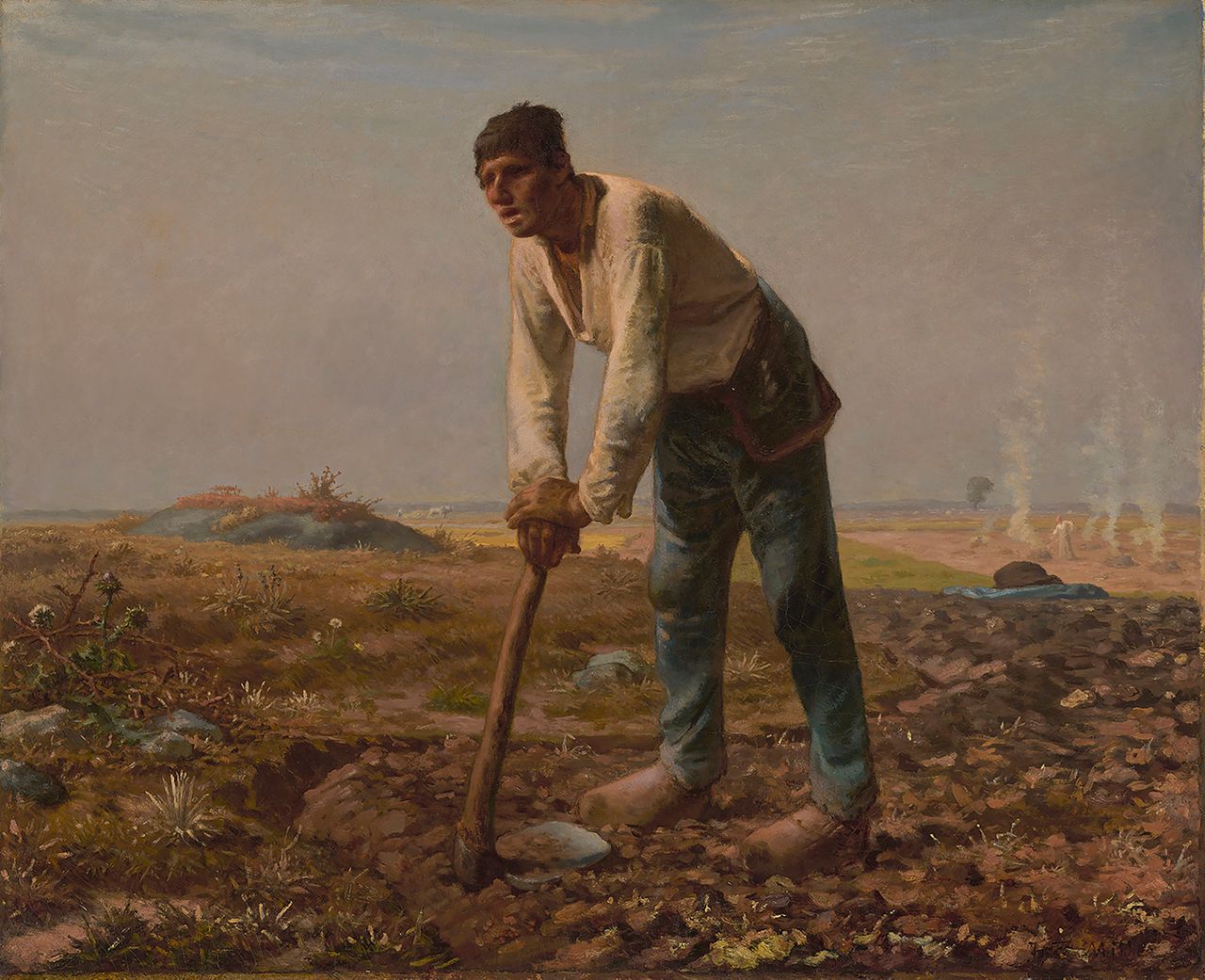 Jean-François Millet, Man met hak, 1860-1862