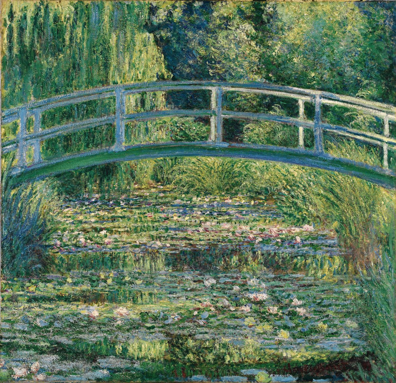 Claude Monet: De Waterlelievijver (1899, Olieverf op doek, 88,3 x 93,1 cm)