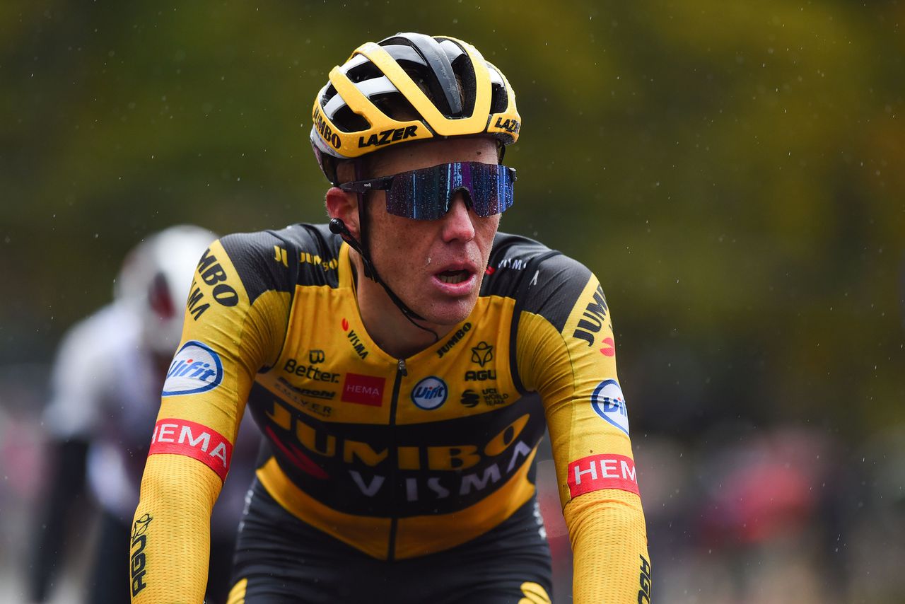 Steven Kruijswijk tijdens de negende etappe van de Ronde van Italië.