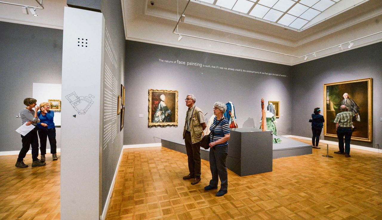 Expositie van werk van de Engelse schilder Thomas Gainsborough in het Rijksmuseum Twenthe in Enschede