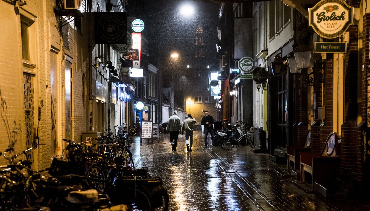 De binnenstad van Groningen. De landelijke politie spreekt over een „handjevol” aangiftes in Groningen en Amsterdam van needle spiking.