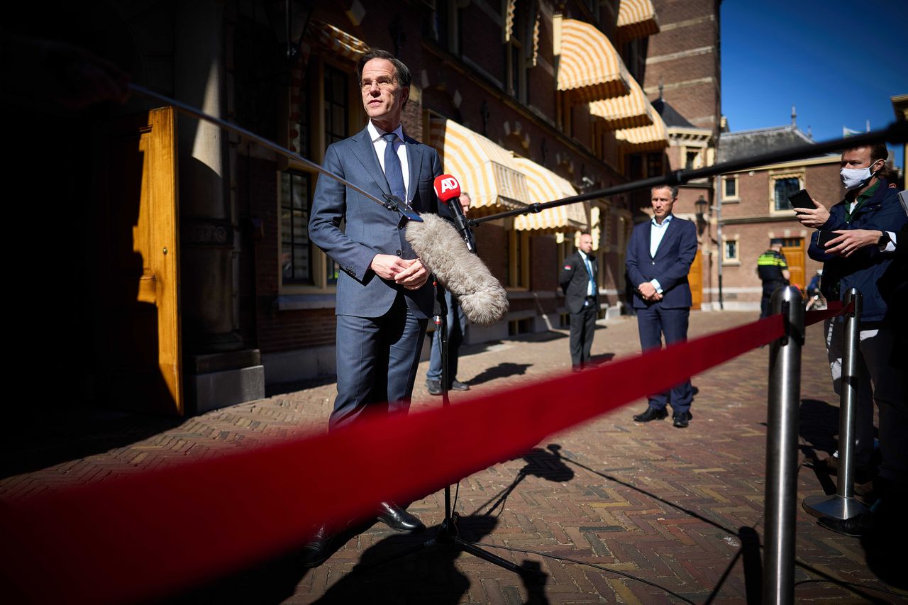 Demissionair premier Rutte geeft toelichting na de ministerraad waar werd gesproken over het vrijgeven van de notulen.
