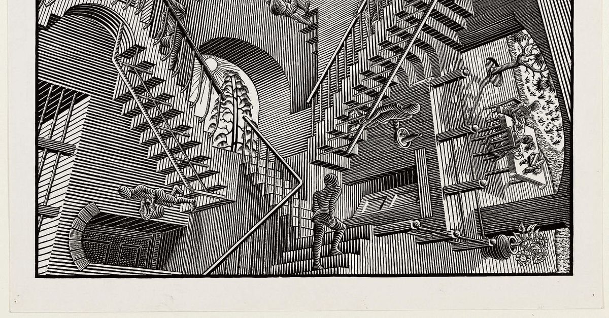 Escher’s impossible stairs inspired by high school stairwell - NRC