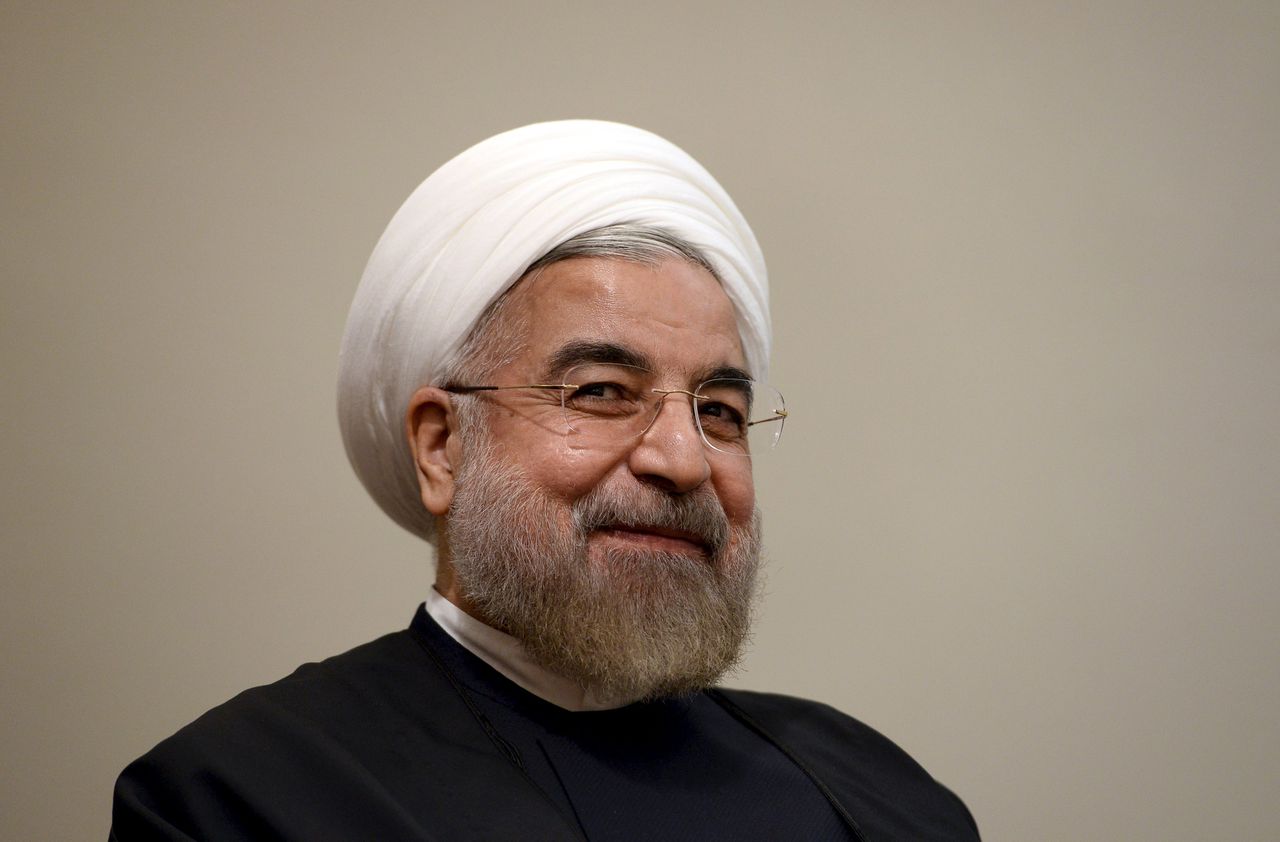 De Iraanse president Rouhani op archiefbeeld.