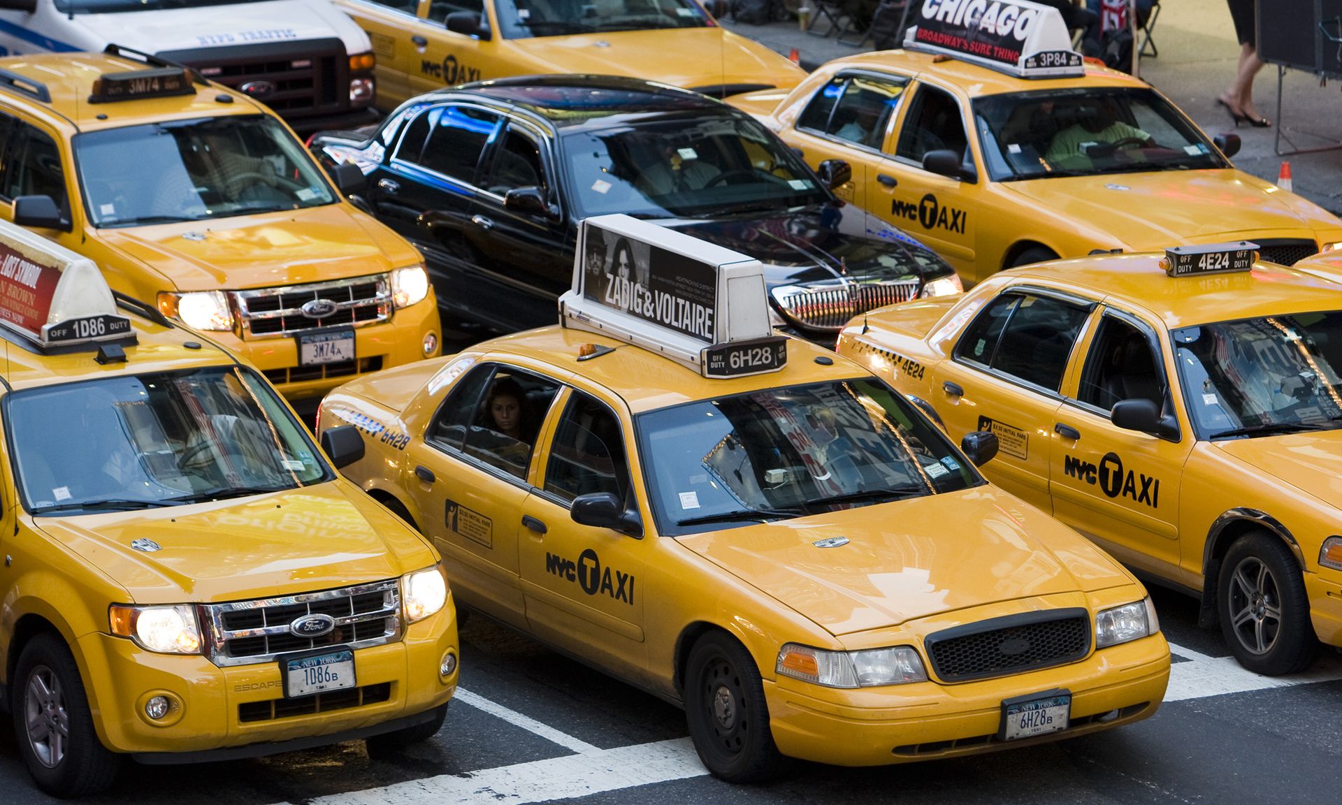 Ford 1950 Yellow Cab Taxi