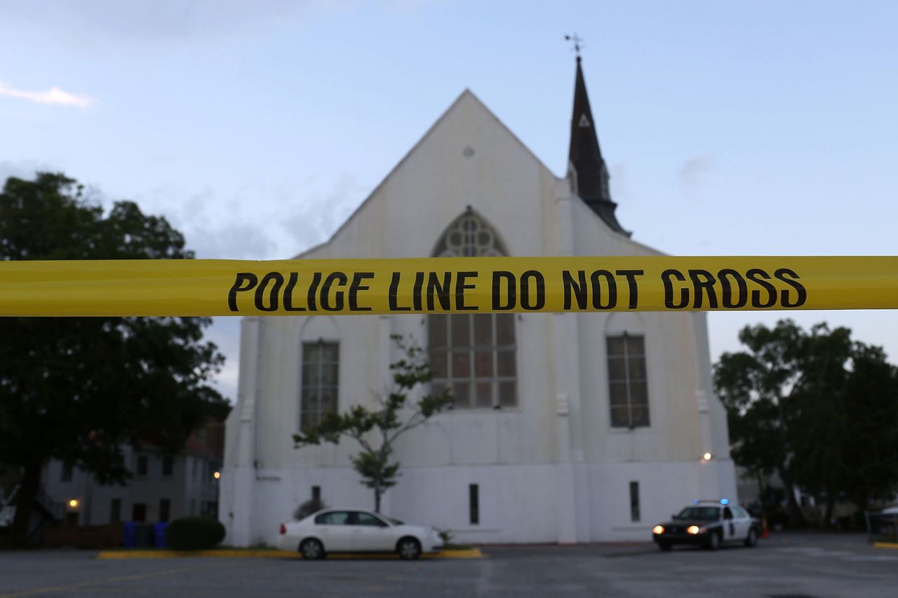 The Intercept trok dinsdag een artikel terug over de terreuraanslag op een kerk in Charleston in juni vorig jaar. Foto Joe Raedle / AFP