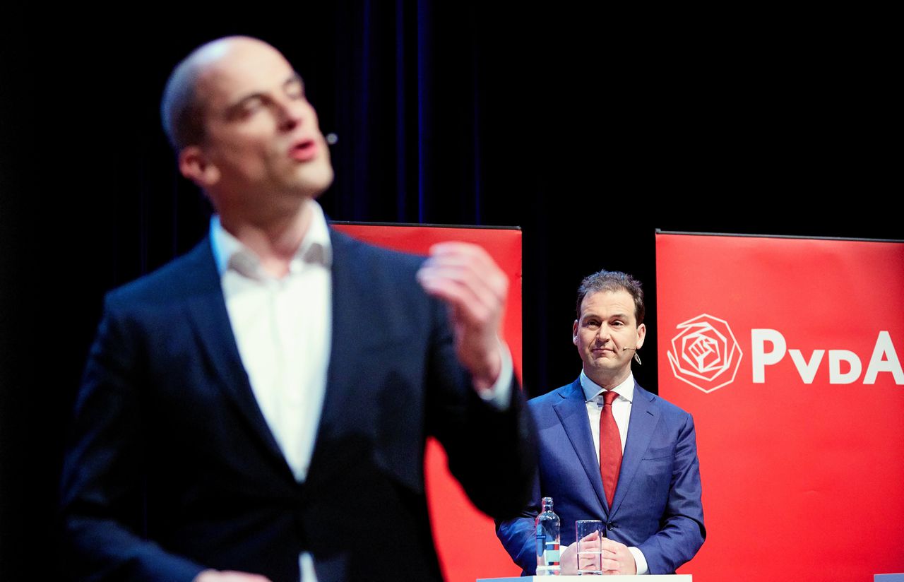 PvdA-lijsttrekkersverkiezing tussen Diederik Samsom en Lodewijk Asscher in november 2016.