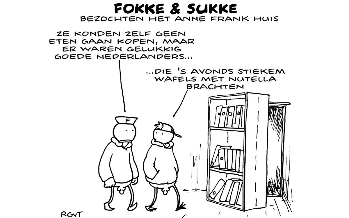 Fokke & Sukke bezochten het Anne Frank Huis - NRC