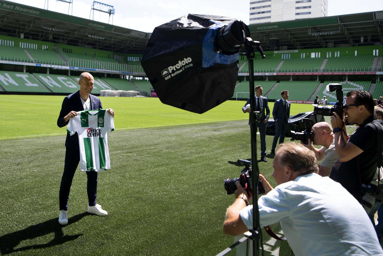 Arjen Robben is terug bij FC Groningen, „voor een poging tot een comeback”.