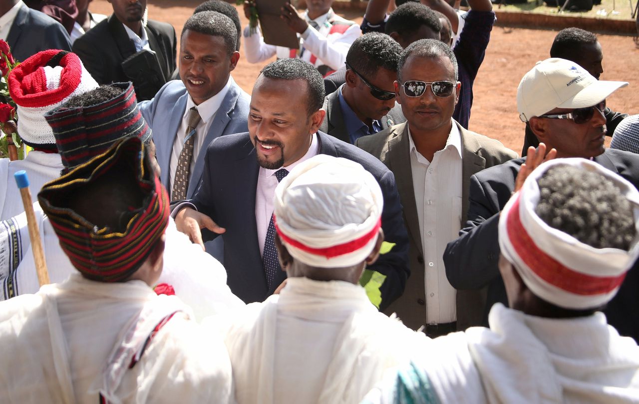 Na zijn aantreden in april bezocht premier Abiy Ahmed onrustige regio’s in Ethiopië, waaronder de stad Ambo in Oromia.