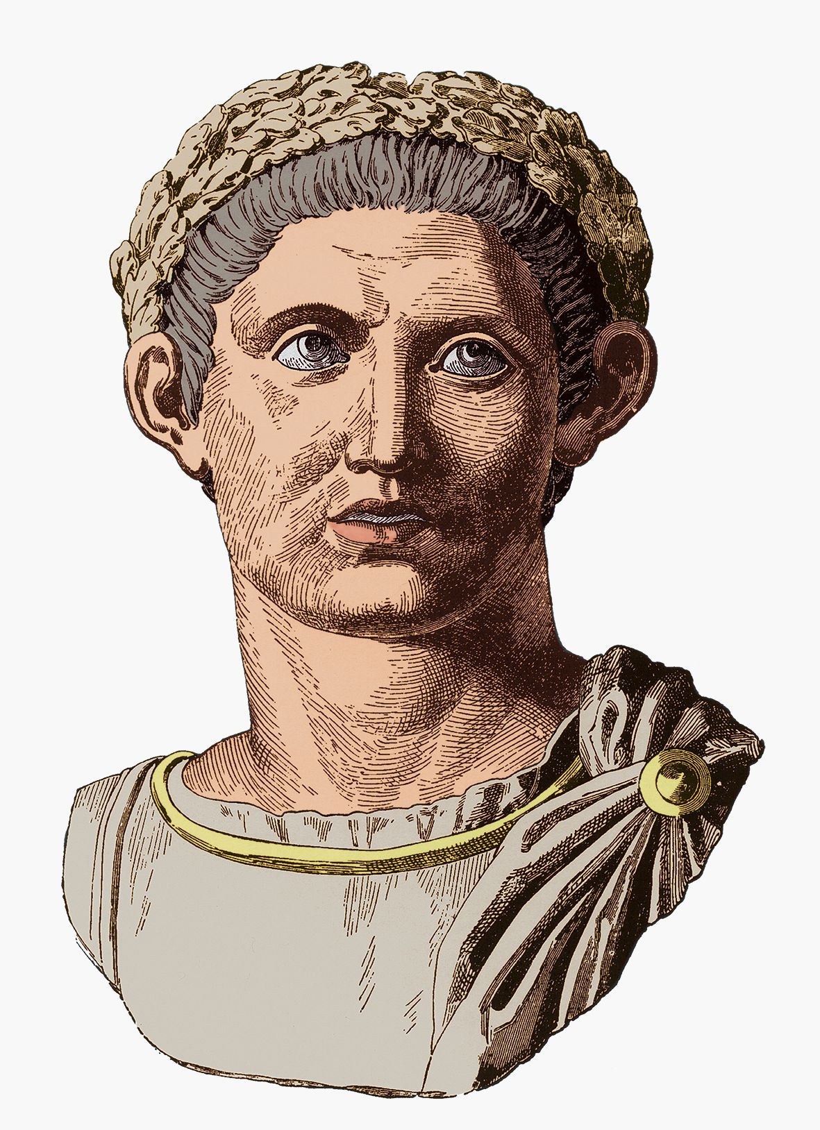 De Romeinse keizer Constantijn (280-337)