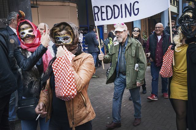 Prostituees Protesteren Tegen De Gemeente Amsterdam Nrc