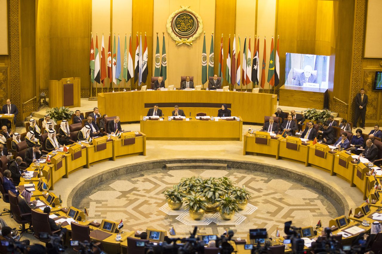 De Arabische Liga, de vergadering van 22 Arabische landen.