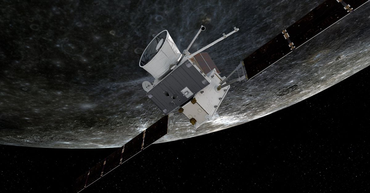 Wahana antariksa Eropa terbang di atas Merkurius untuk pertama kalinya