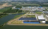 De bedrijvencomplex Theodorushaven Noordland De Poort in Bergen op Zoom, waar de plasticsfabriek van Sabic staat. 