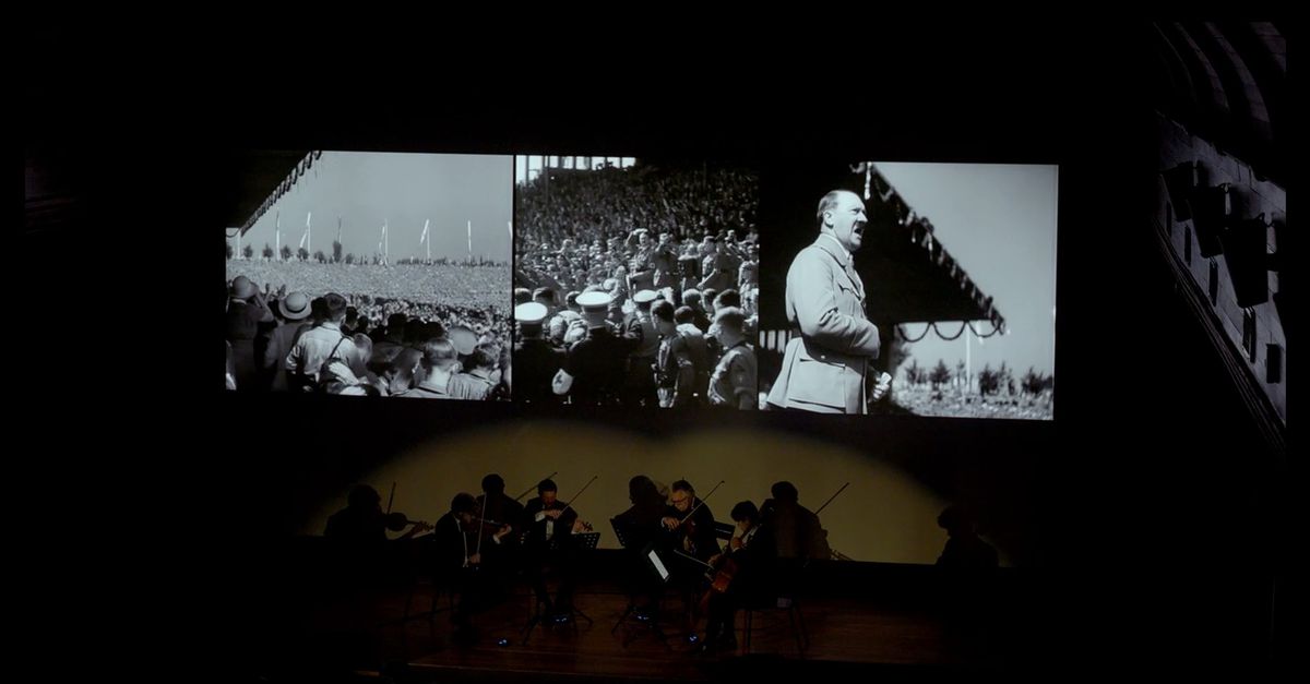 Het Alma Quartet begeleidt de beroemde nazi-propagandafilm ‘Triumph des Willens’ met treurmuziek: ‘Hier voel je het oorlogsleed’