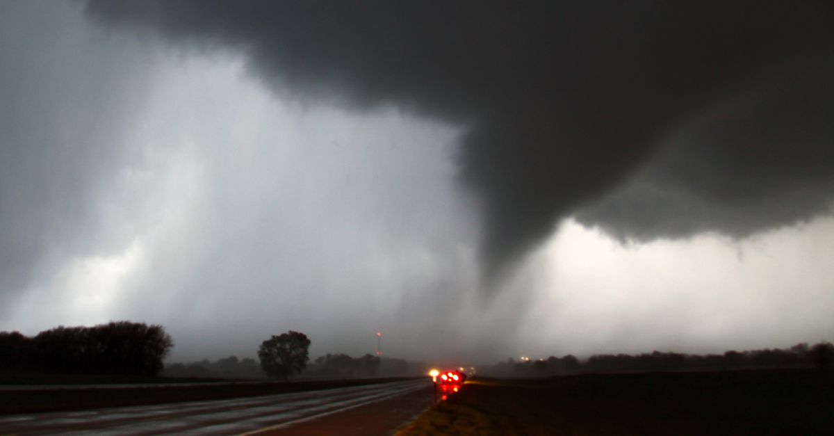 Tornadoes are storms with very