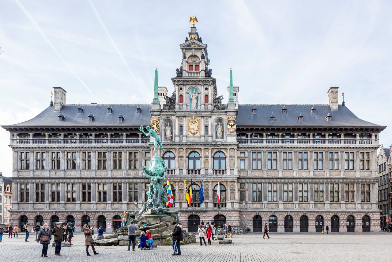 Het stadhuis in Antwerpen.