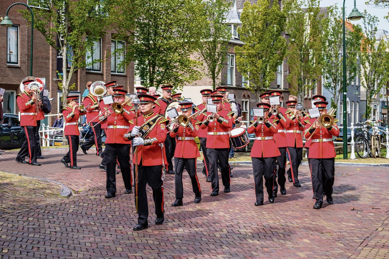Fanfare tijdens Taptoe Delft 2018.