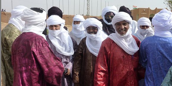 A picture taken on July 22, 2011 shows of a group of former Tuareg fighters supporting Libyan leader Moamer Kadhafi in Agadez. The festering Libyan conflict is having disastrous security and economic consequences for neigbouring Niger, already reeling from a worsening threat from Al-Qaeda's north African offshoot. "The Libyan crisis has a catastrophic impact on Niger," the country's president Mahamadou Issoufou warned on July 6, 2011. AFP PHOTO / BOUREIMA HAMA