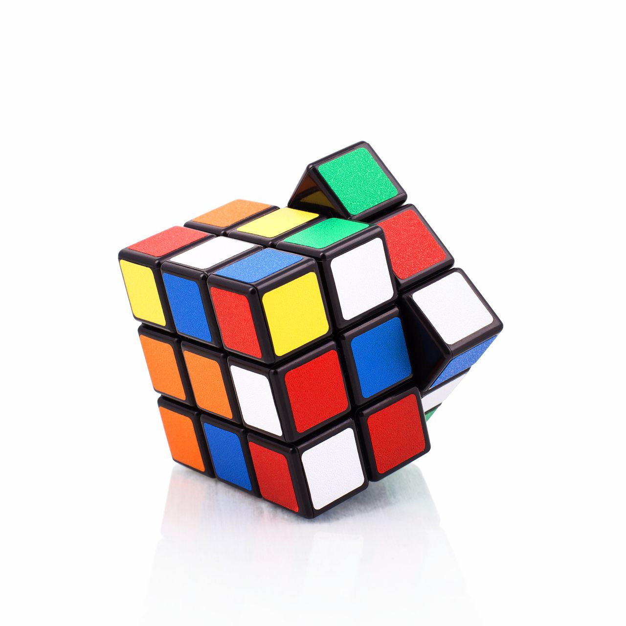Kleur Rubiks kubus beschermd, vorm niet 