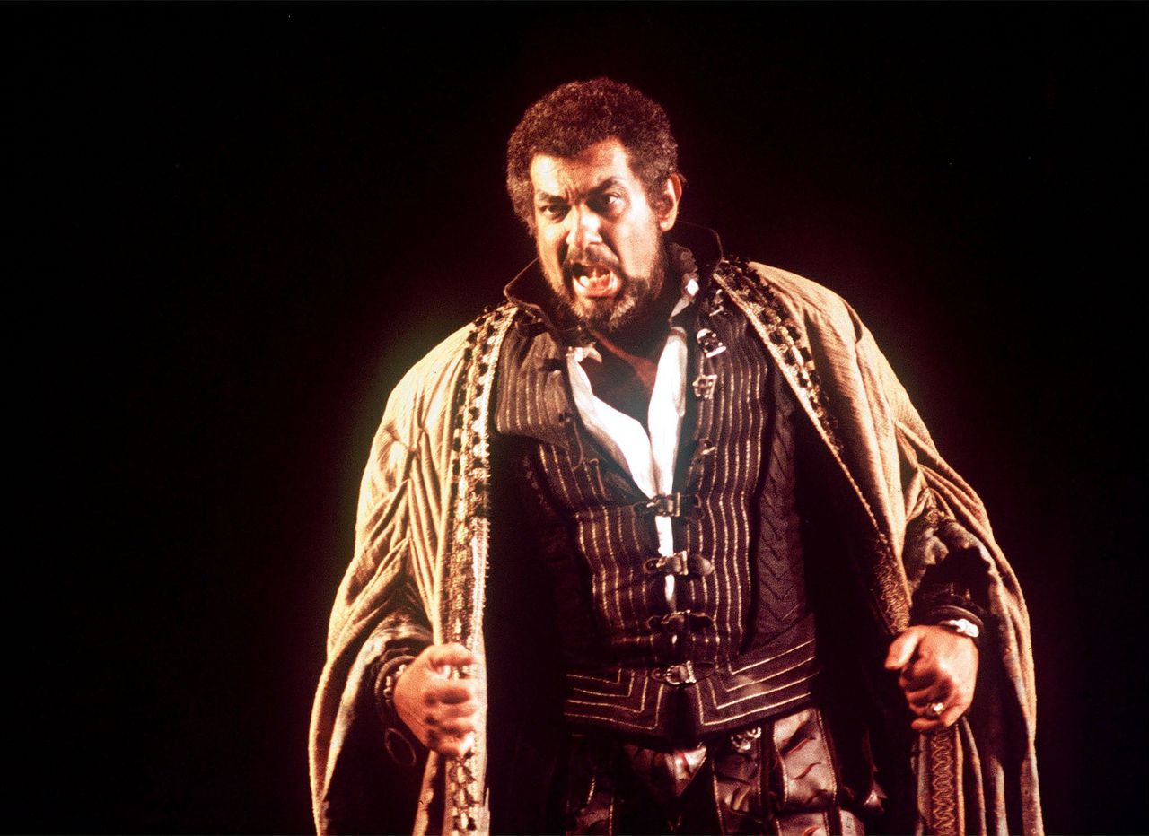 De Spaanse tenor Plácido Domingo als Otello.