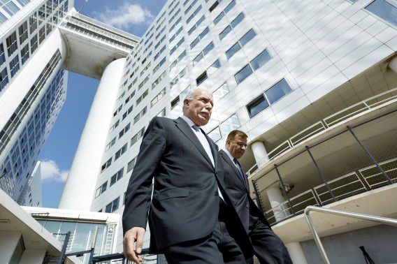 De Palestijnse minister van Buitenlandse Zaken, Riad al-Malki bezoekt het Internationaal Strafhof in Den Haag, begin augustus.