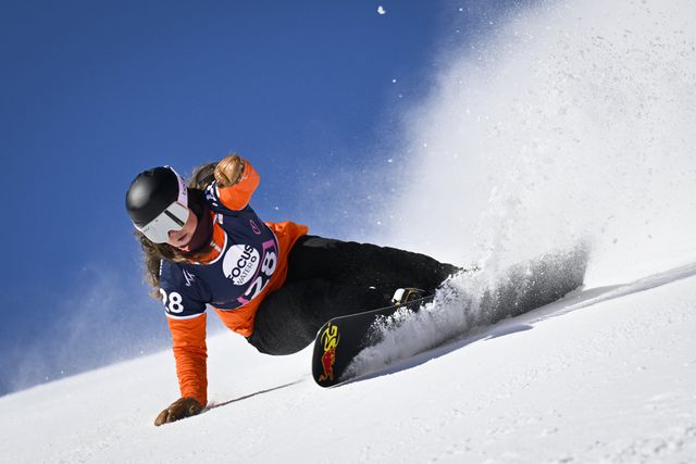 Michelle Dekker tijdens een eerdere wedstrijd, vorig jaar in Sankt Moritz.