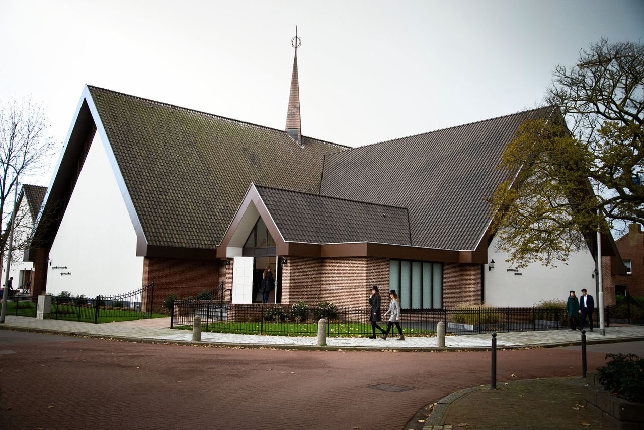 Het kerkgebouw van De Gereformeerde Gemeente in Kruiningen.