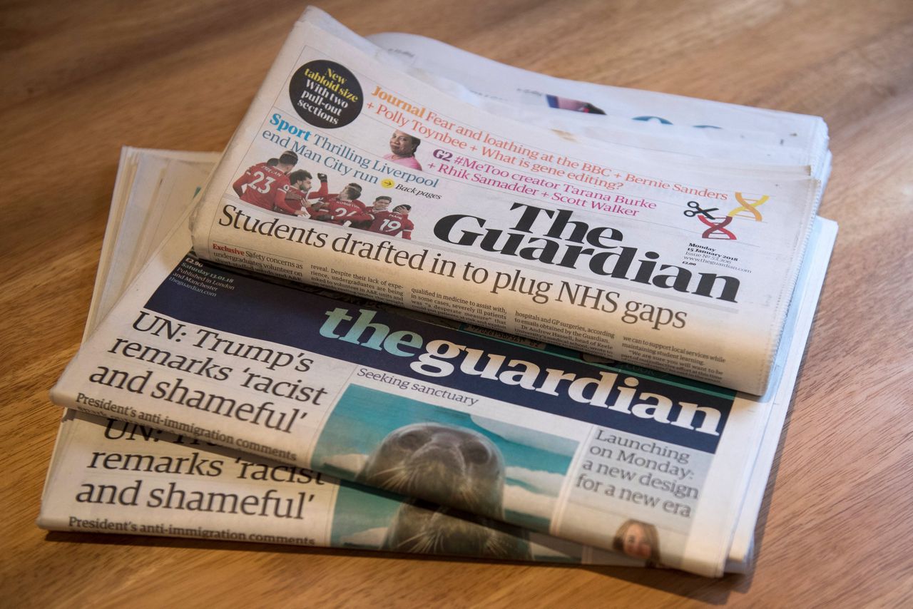 Drie jaar geleden leed The Guardian nog 66 miljoen euro verlies.